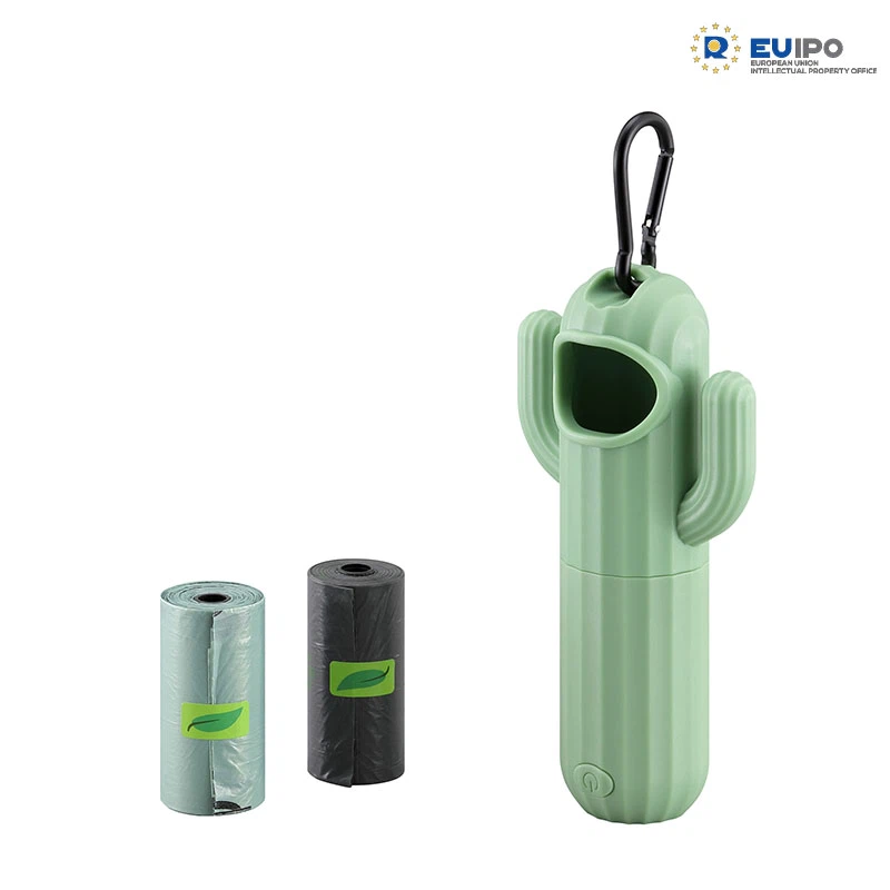 LED flashlight with waste bag storage LED flashlight with waste bag storage